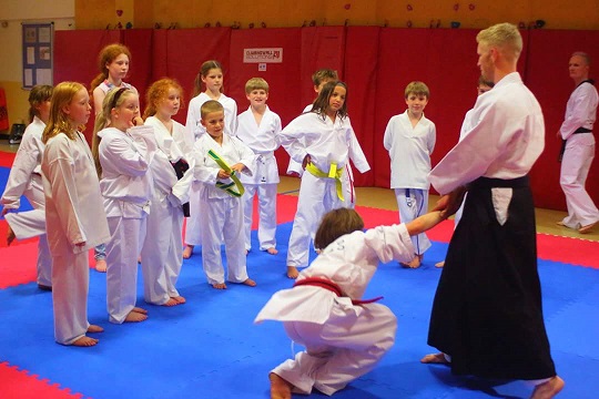 Sensei Field with the Juniors