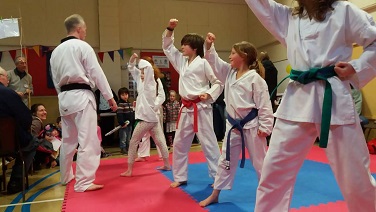 Showing technical skills to the Open Morning attendees