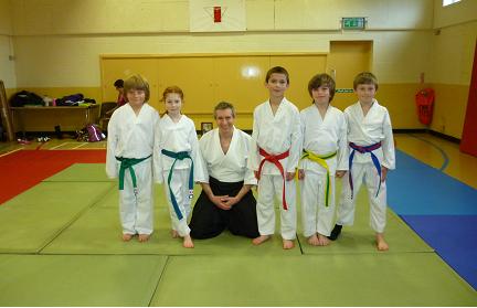 Sensei Reynolds with the juniors
