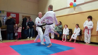 Steve and Simon sparring